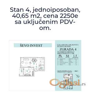 Novi Sad, Petrovaradin, direktno od investitora!